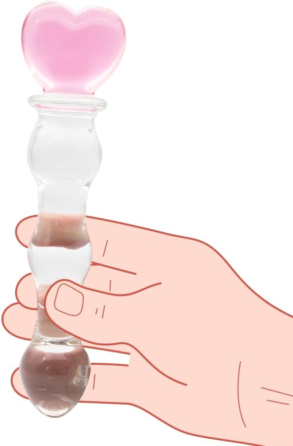 SXOVO – dildo in vetro con manico a cuore – foto 5