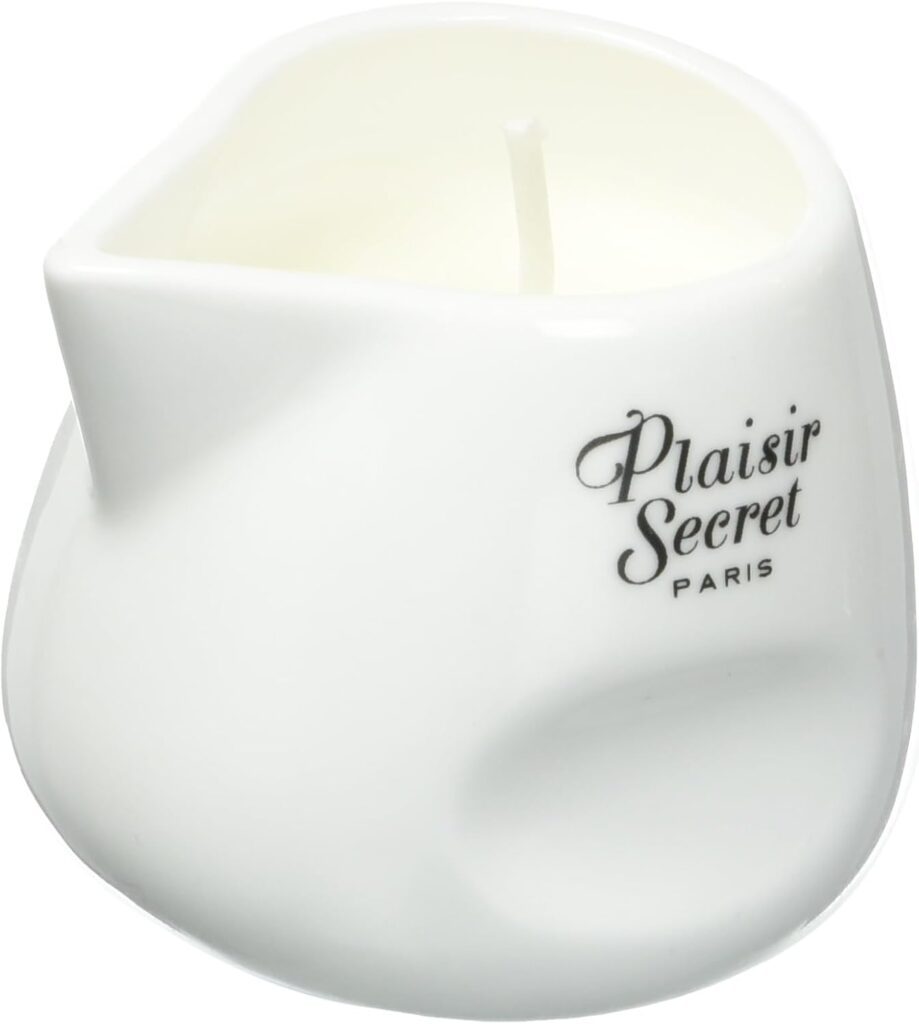 Plaisirs Secrets candela da massaggio al cocco, 80 ml