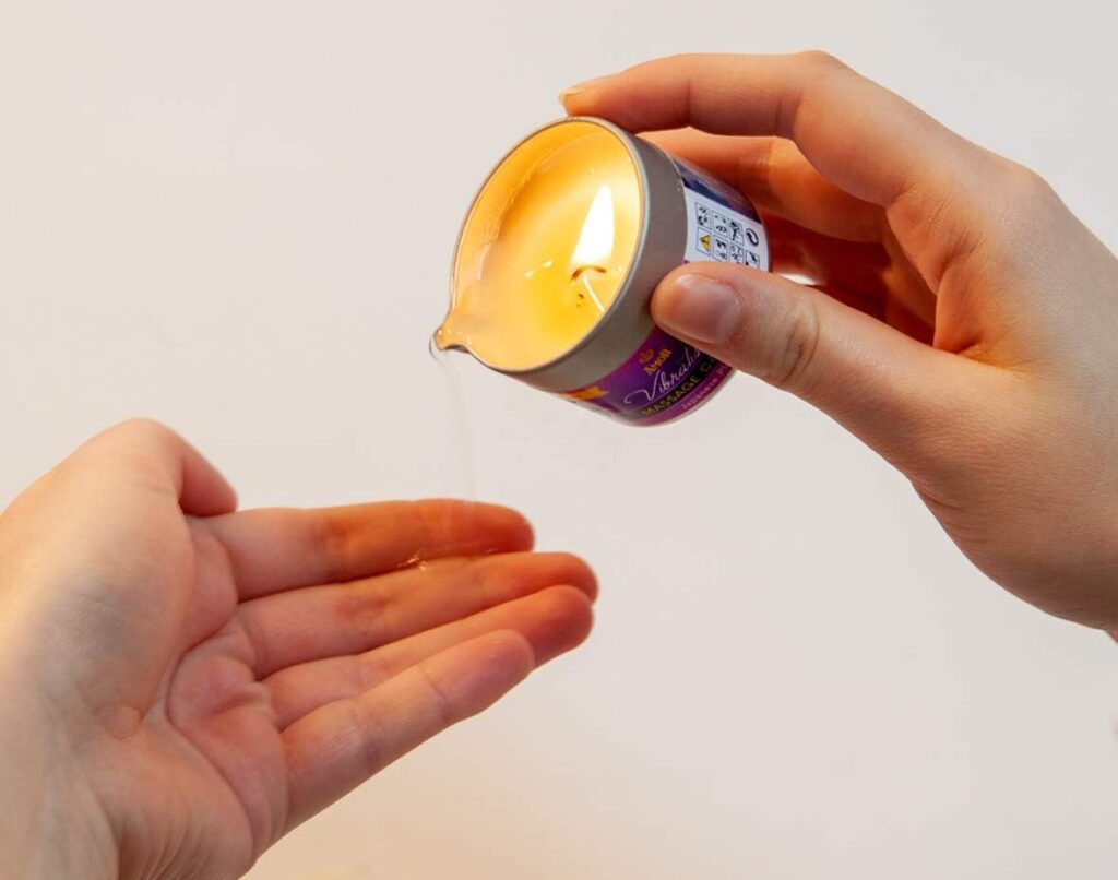 Vibratissimo candela da massaggio Japanese Plum, 50 ml – foto 4