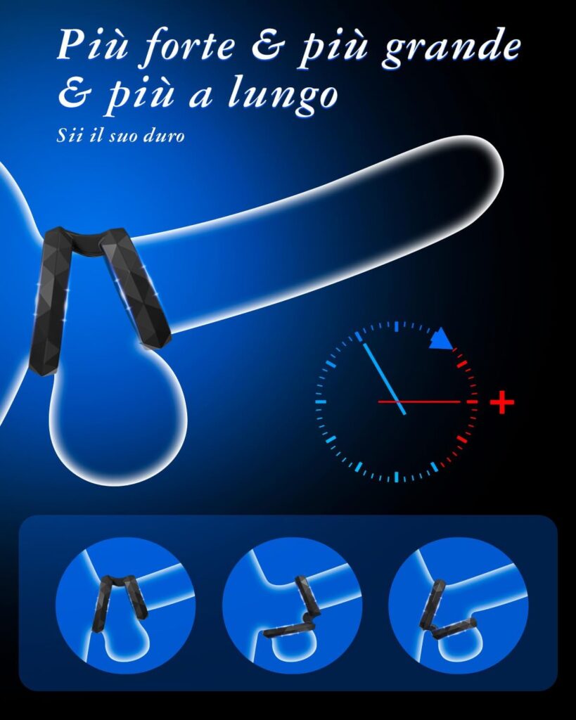 Set 8 anelli fallici in silicone – foto 4
