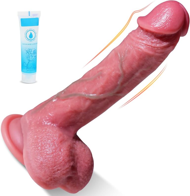 Dildo realistico in silicone con ventosa