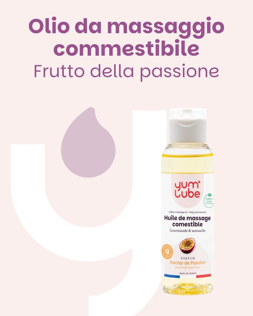 Yum'Lube – olio da massaggio commestibile – foto 4