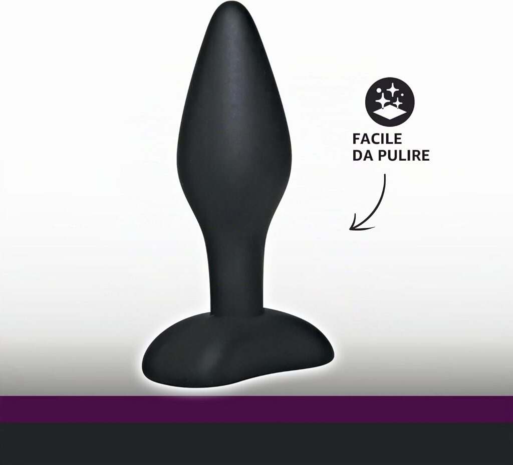 You2Toys Velvet – plug anale piccolo in silicone nero – foto 3