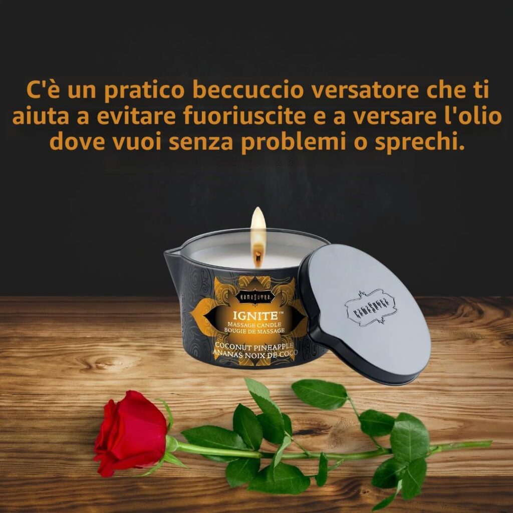 Kama Sutra candela da massaggio ananas e cocco – foto 4