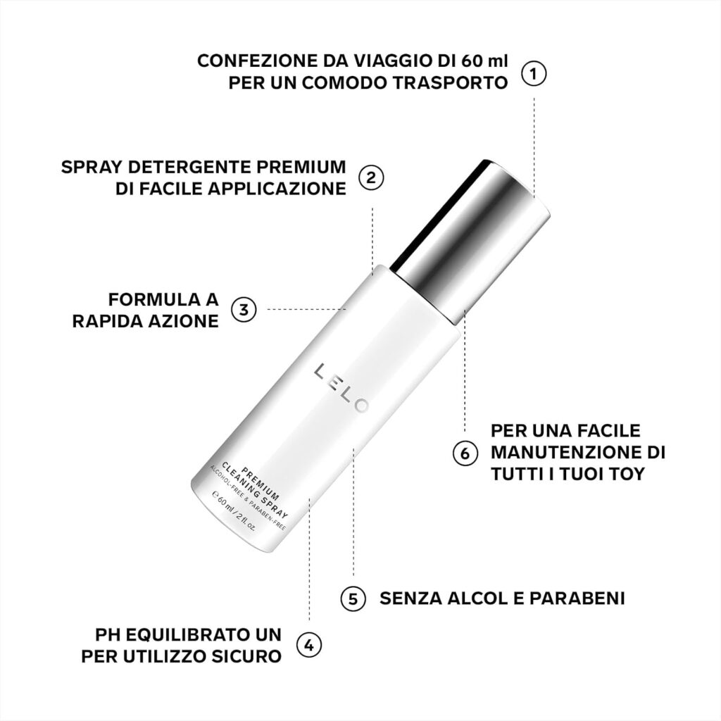 LELO – detergente spray per sex toy 60 ml – foto 3