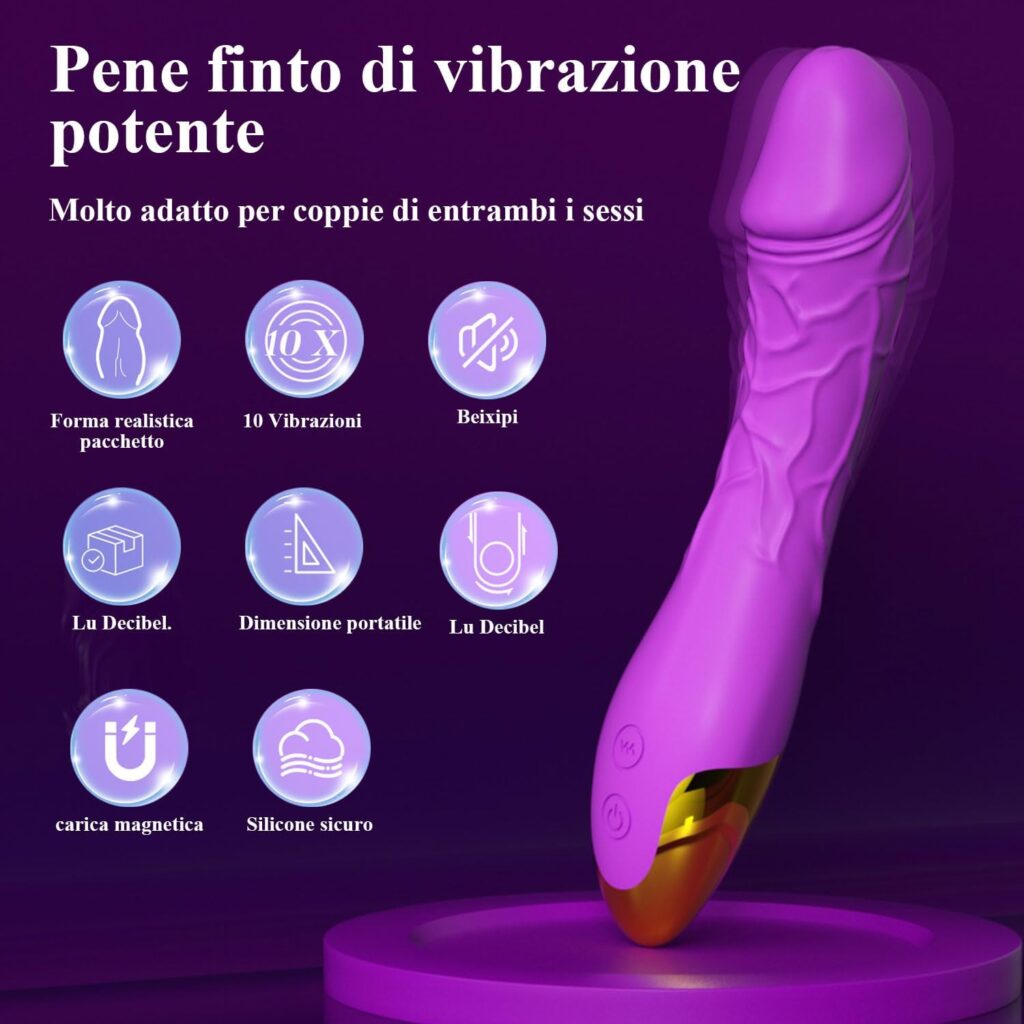 AMOZICI – vibratore realistico da 21 cm – foto 2