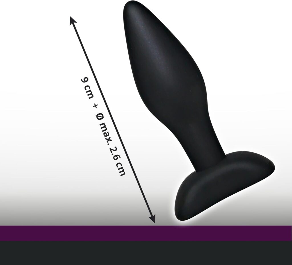 You2Toys Velvet – plug anale piccolo in silicone nero – foto 4