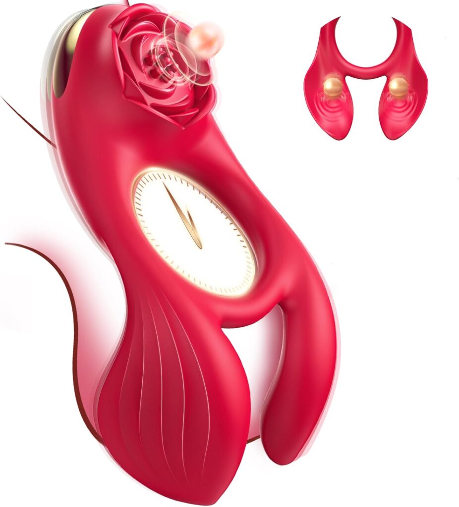 Rinofans anello vibrante a rosa per coppia