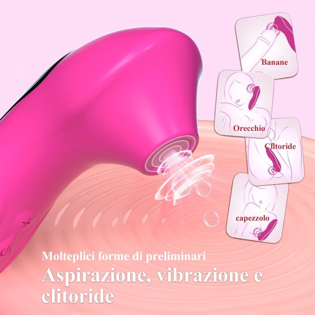 Stimolatore clitorideo 2 in 1 con aspirazione – foto 3