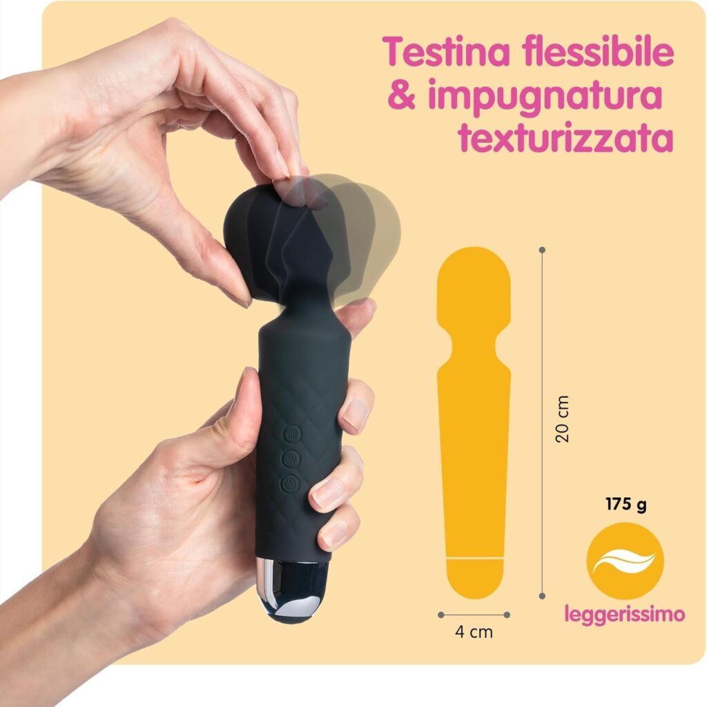 Oliver James – vibratore massaggiatore a testina flessibile – foto 3