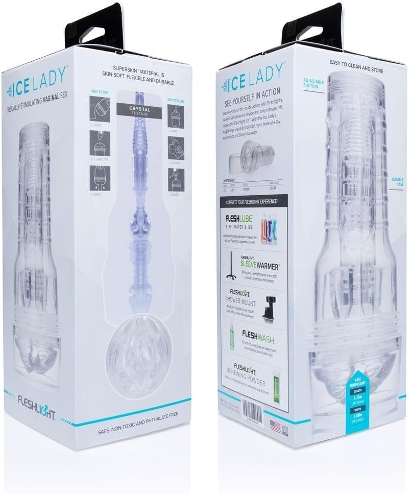 Fleshlight Ice Lady Crystal – masturbatore SuperSkin – foto 2