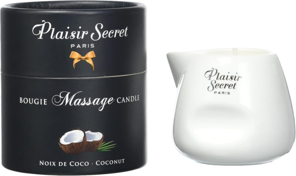 Plaisirs Secrets candela da massaggio al cocco, 80 ml – foto 2