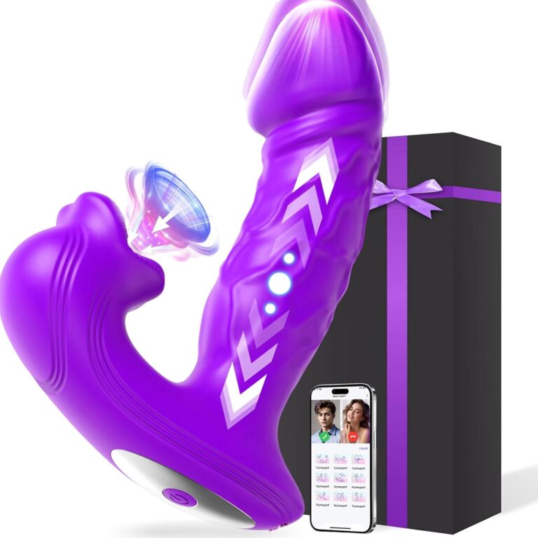 AWFJUREN – vibratore a L con aspirazione e app