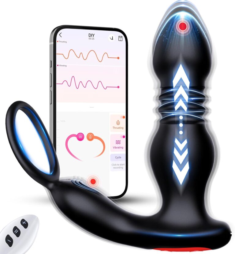 Vibratore prostatico 3 in 1 con anello e telecomando