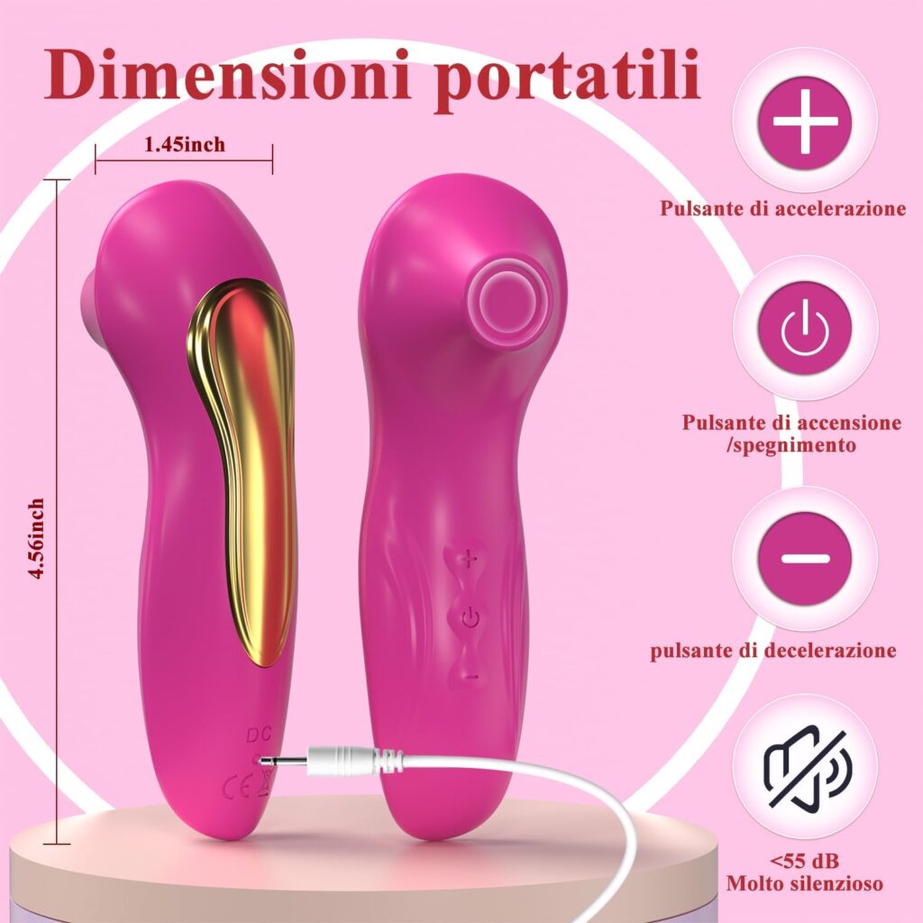 Stimolatore clitorideo 2 in 1 con aspirazione – foto 4