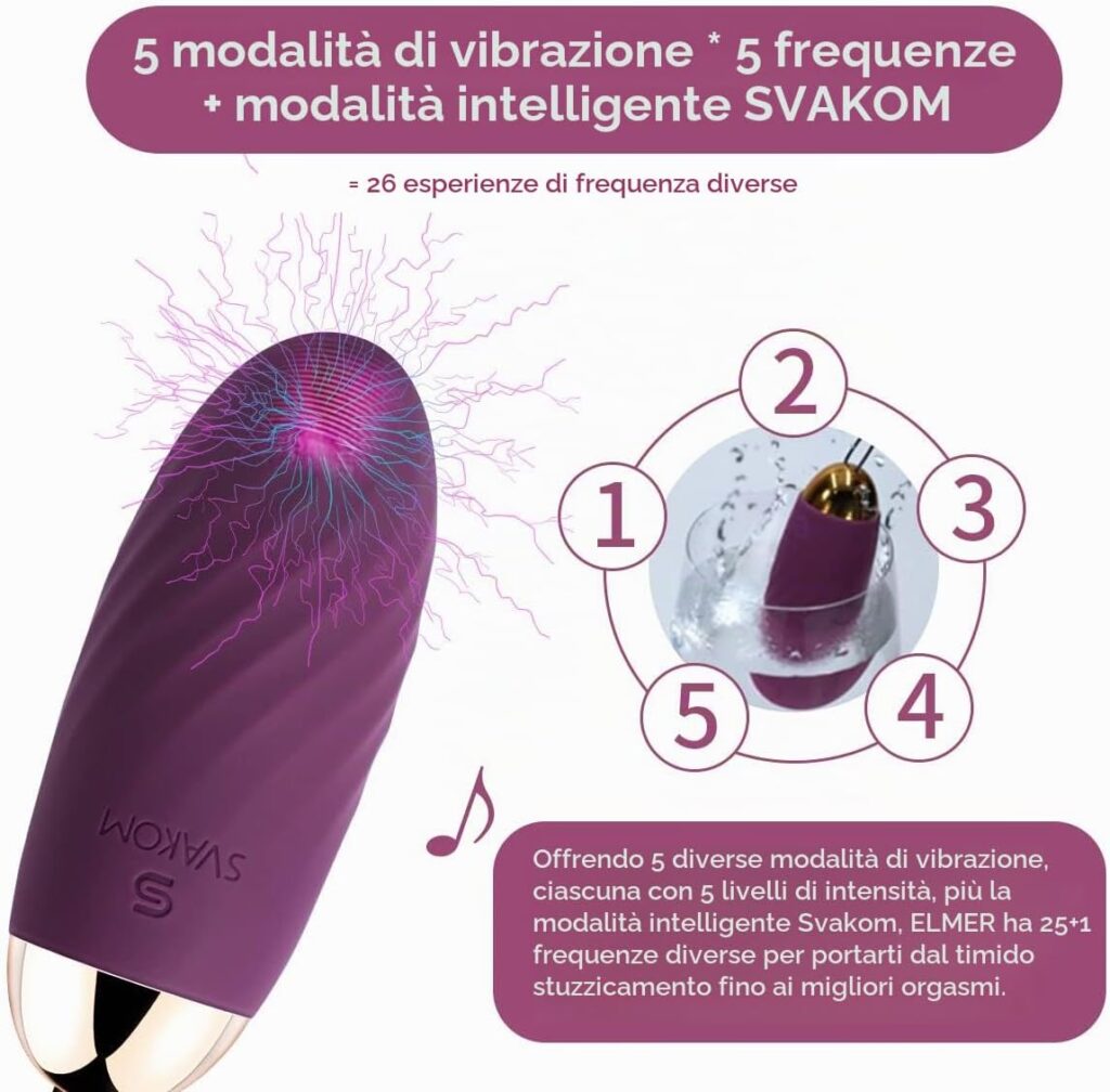 SVAKOM Elmer – ovetto vibrante con telecomando – foto 2