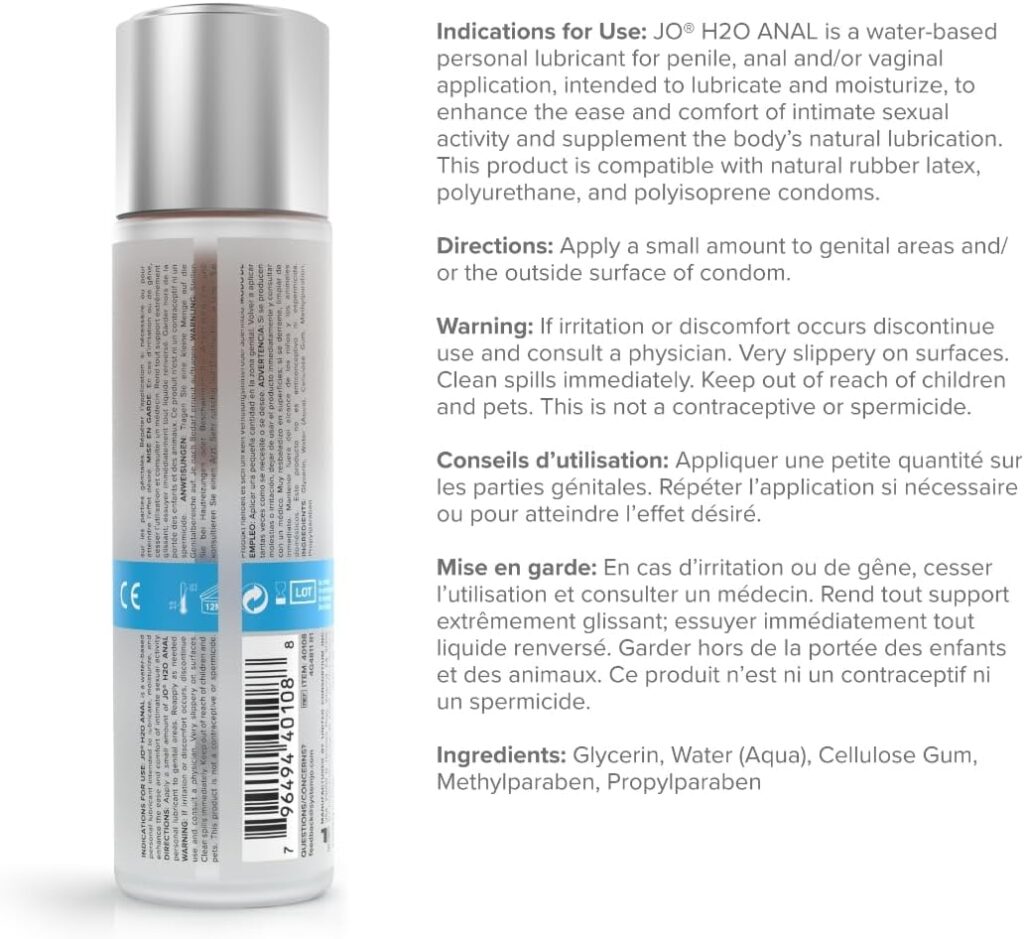 System JO Anal H2O – lubrificante anale 240 ml – foto 2