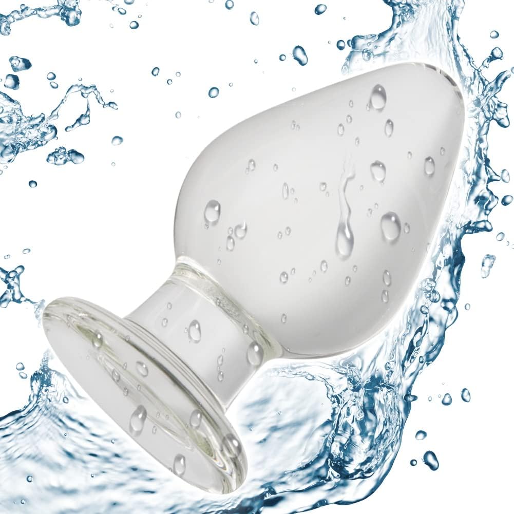 Roluck plug anale in vetro, 10,5 x 6 cm – foto 4