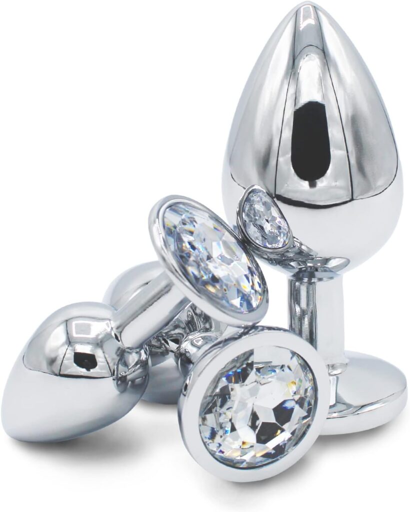 Skurk set 3 plug anali in acciaio inox