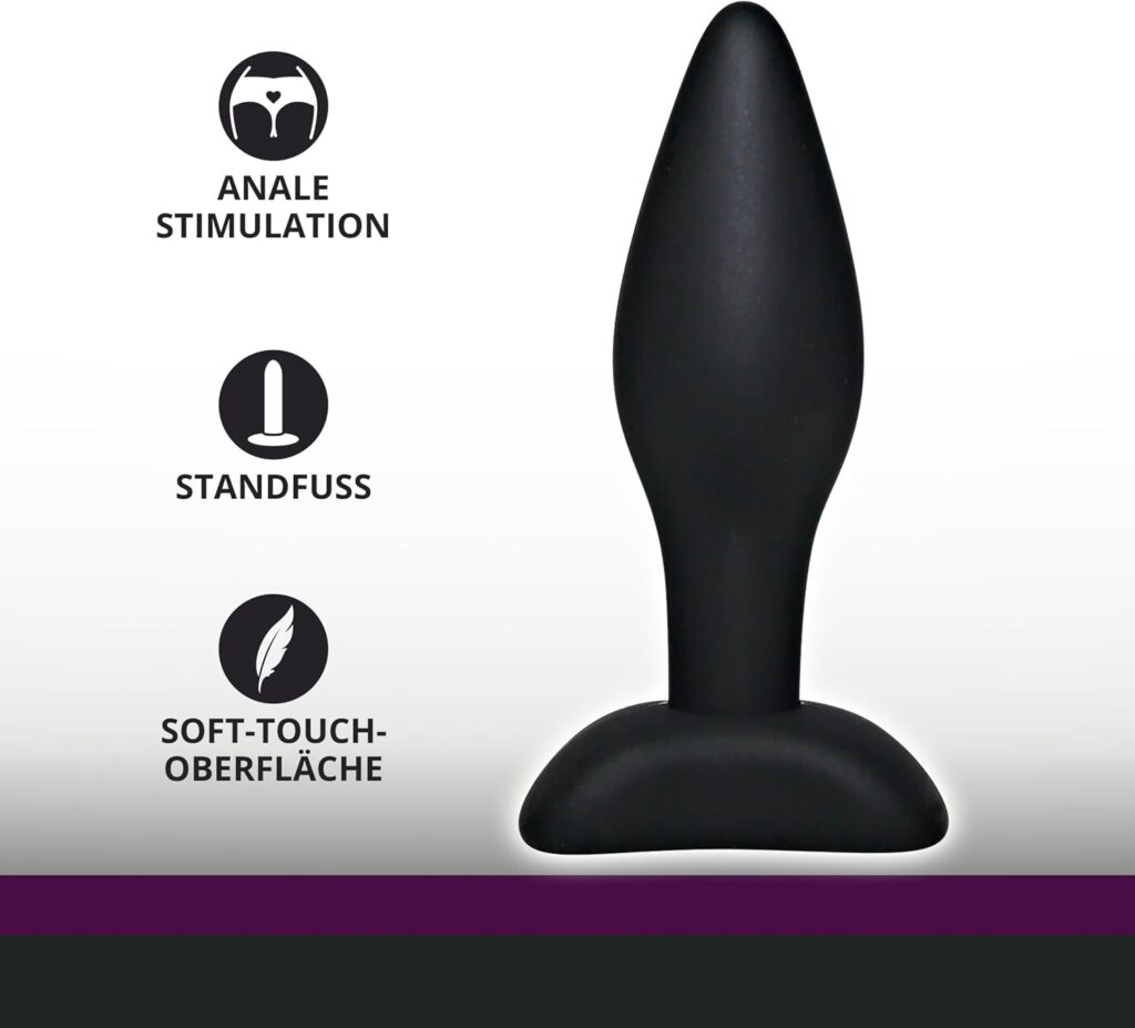 You2Toys Velvet – plug anale piccolo in silicone nero – foto 2