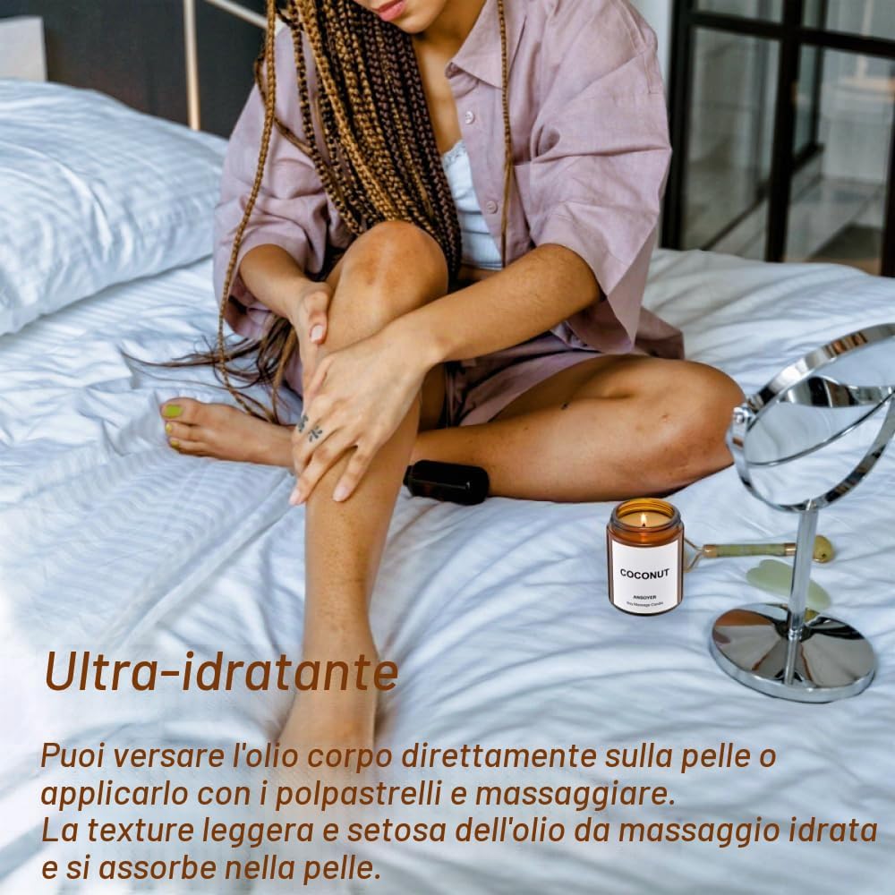 Ansoyer – candela da massaggio al cocco – foto 3