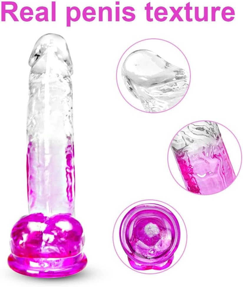 Umania – dildo trasparente con ventosa da 21 cm – foto 2