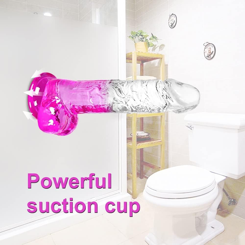 Umania – dildo trasparente con ventosa da 21 cm – foto 4