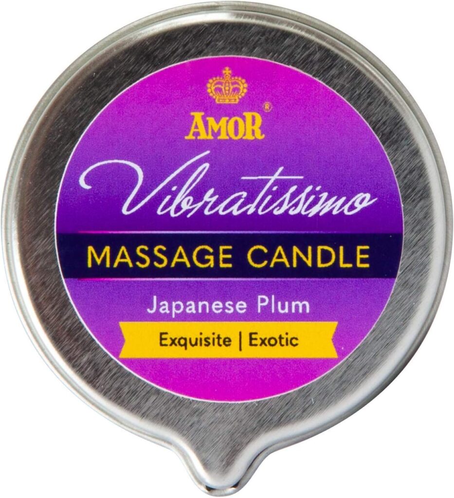 Vibratissimo candela da massaggio Japanese Plum, 50 ml – foto 3