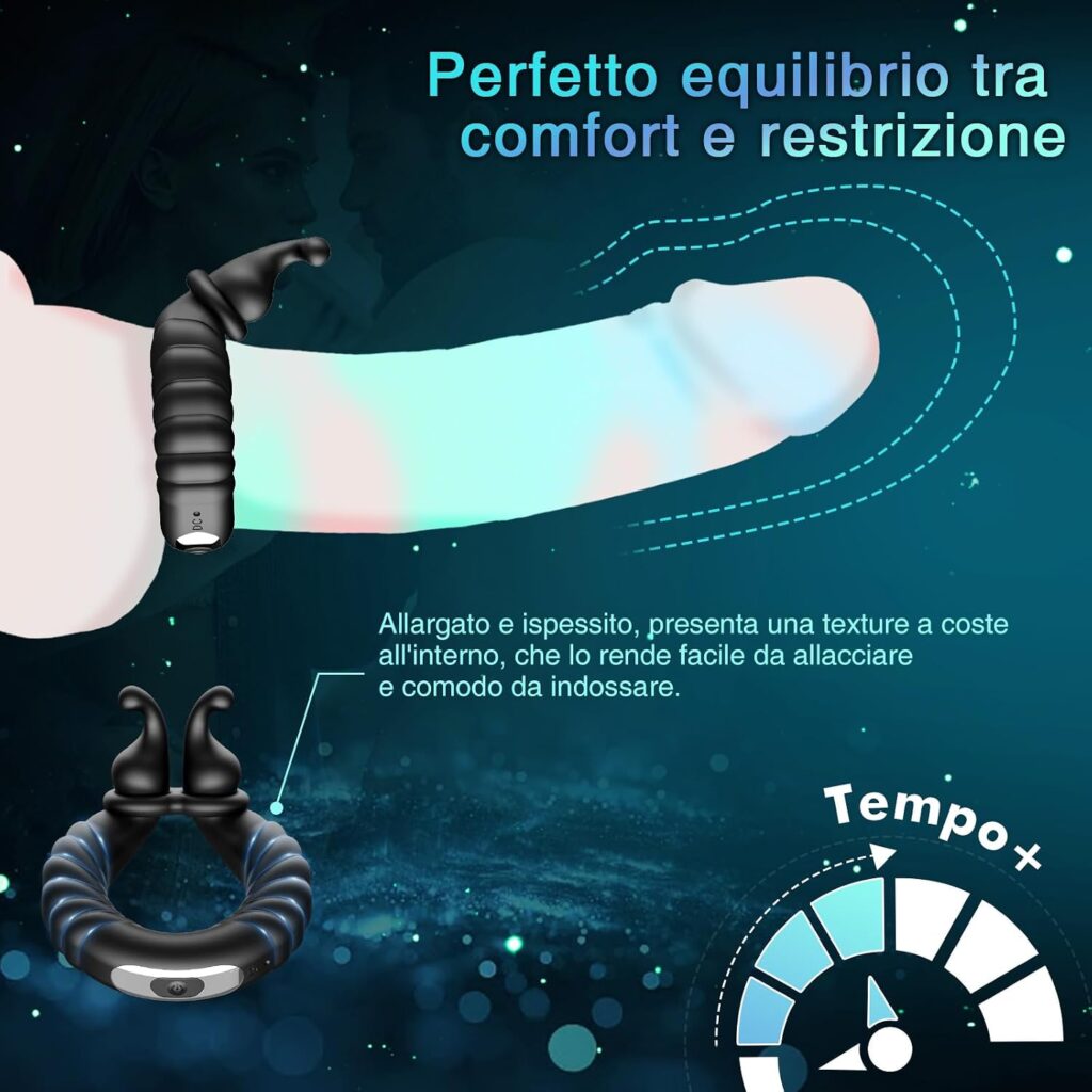 Anello vibrante per coppia con stimolatore clitorideo – foto 2