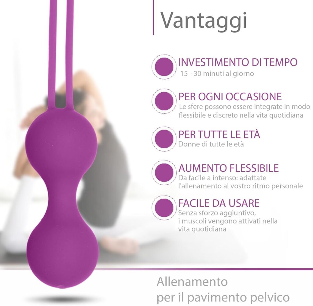 Amorado – set di 3 palline per il pavimento pelvico – foto 2