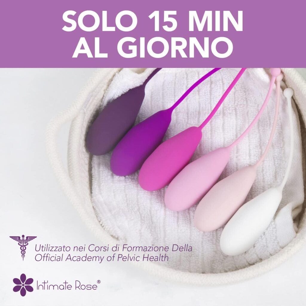 Coni vaginali Kegel – set da 6 pesi – foto 5