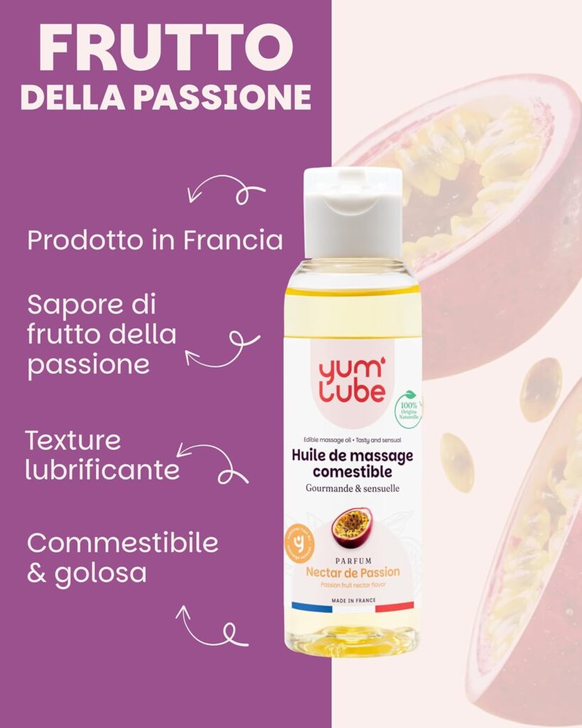 Yum'Lube – olio da massaggio commestibile – foto 2