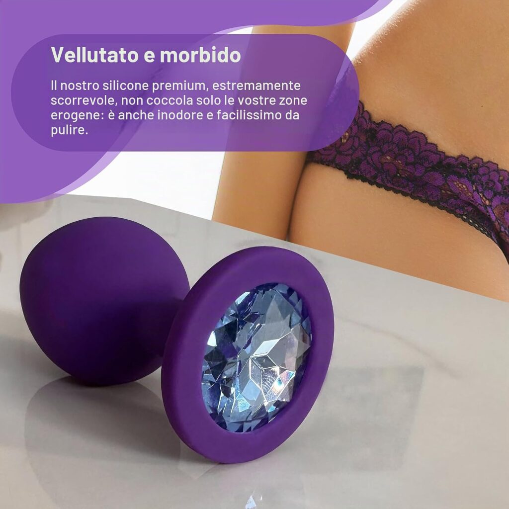Set 3 plug anali in silicone S-M-L – foto 4