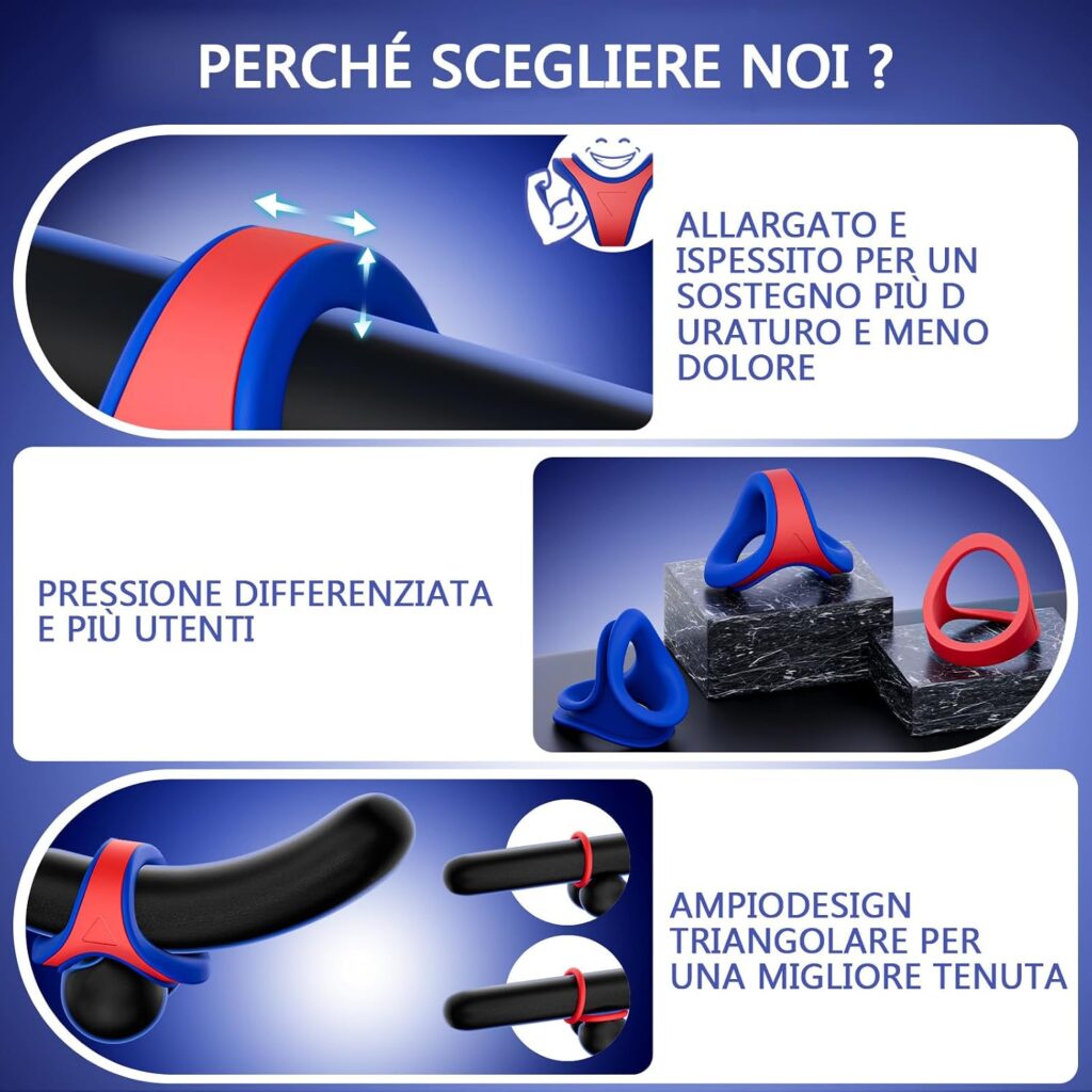Cacuola doppio anello fallico 2 in 1 in silicone – foto 2