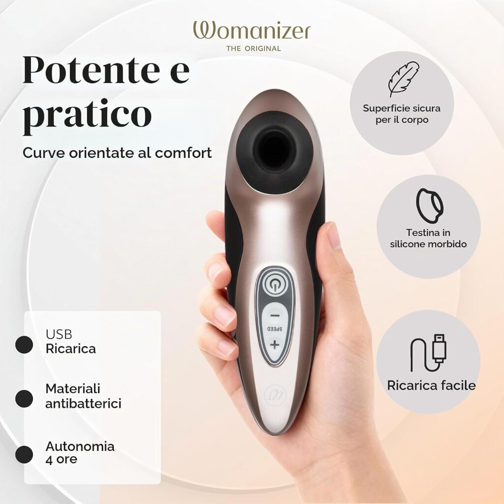 Womanizer Pro40 – succhia-clitoride ad aria – foto 3