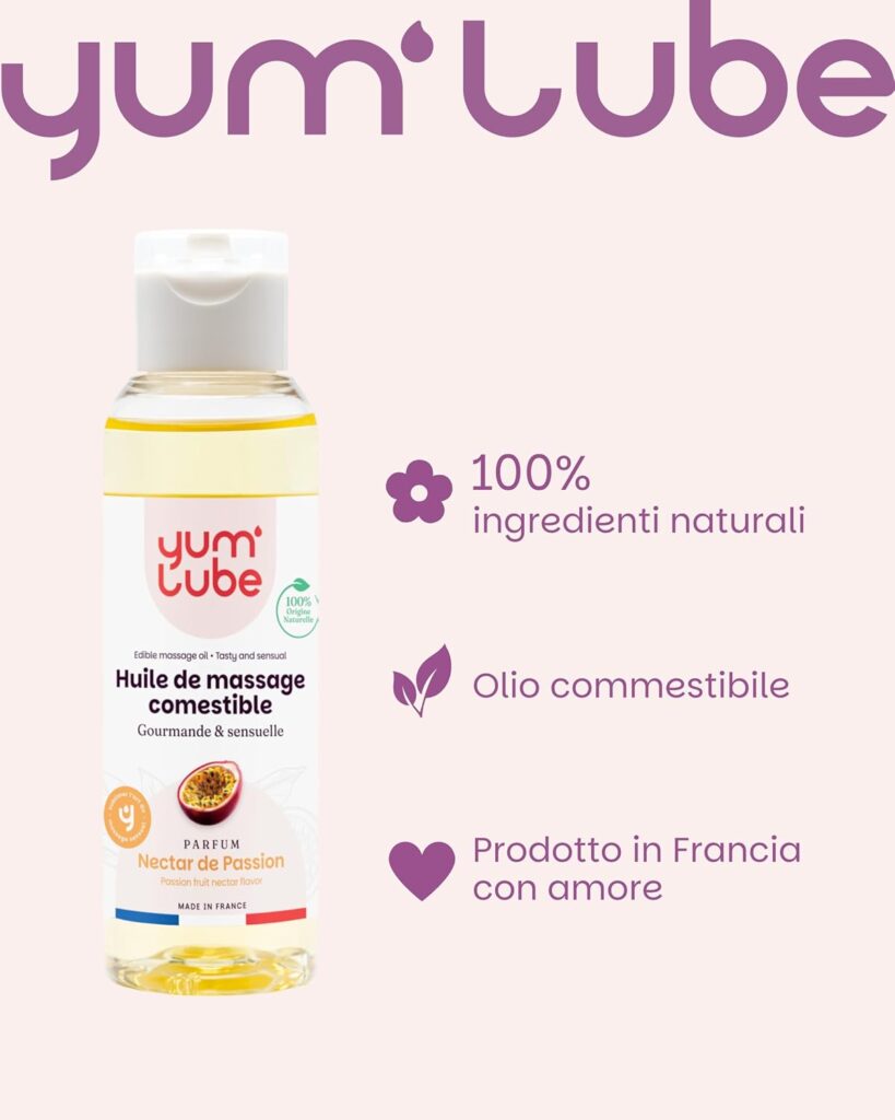 Yum'Lube – olio da massaggio commestibile – foto 3