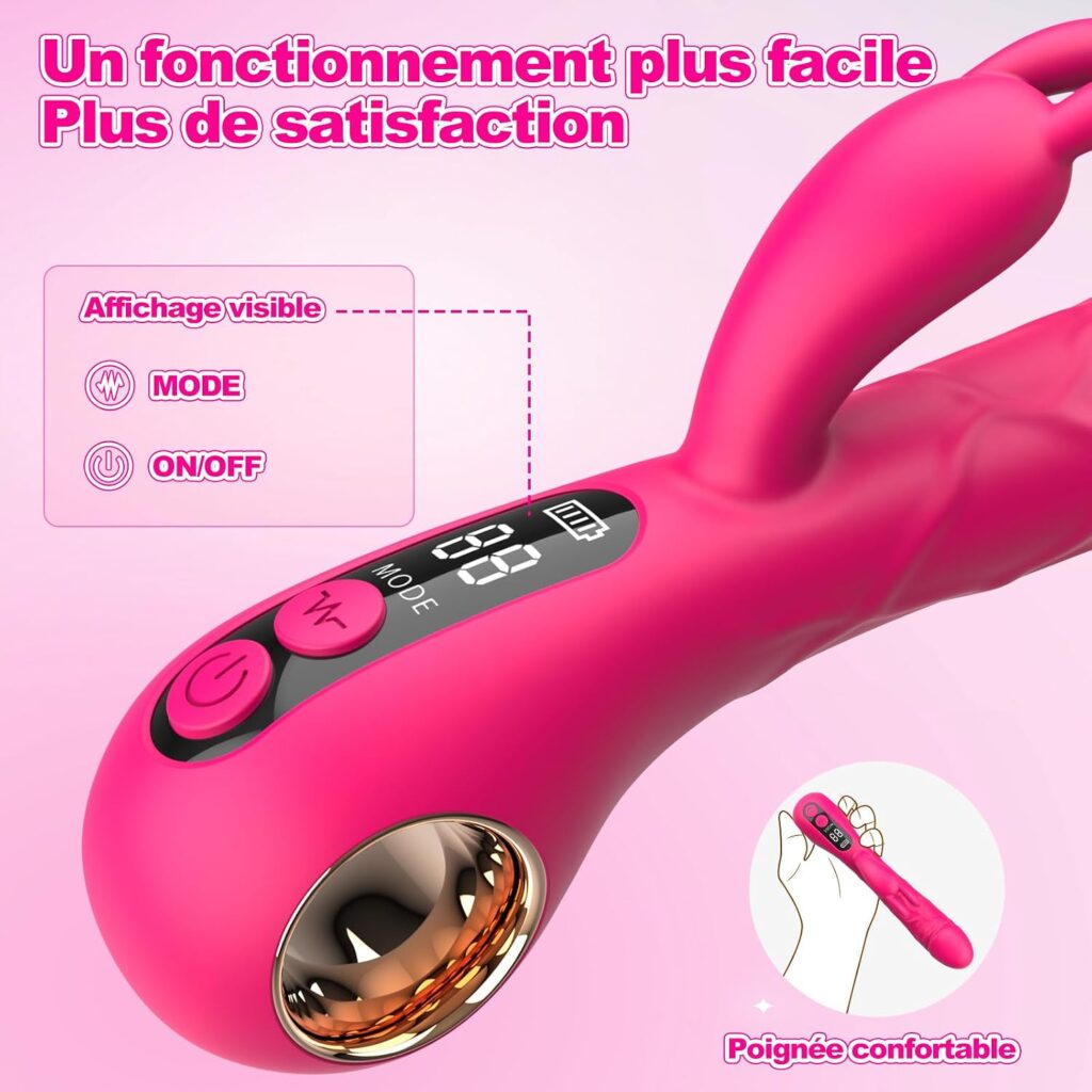 Mecofy – vibratore rabbit realistico con display – foto 3