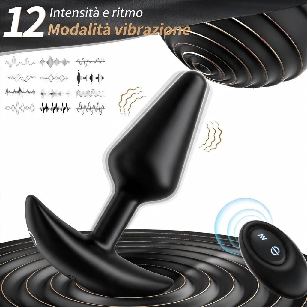 Tagnaff set 3+1 – plug anali e vibratore con telecomando – foto 3