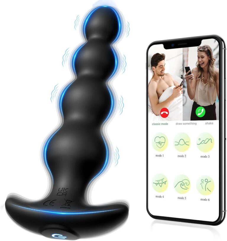 Govirt plug vibrante a sfere da 14 cm con controllo app