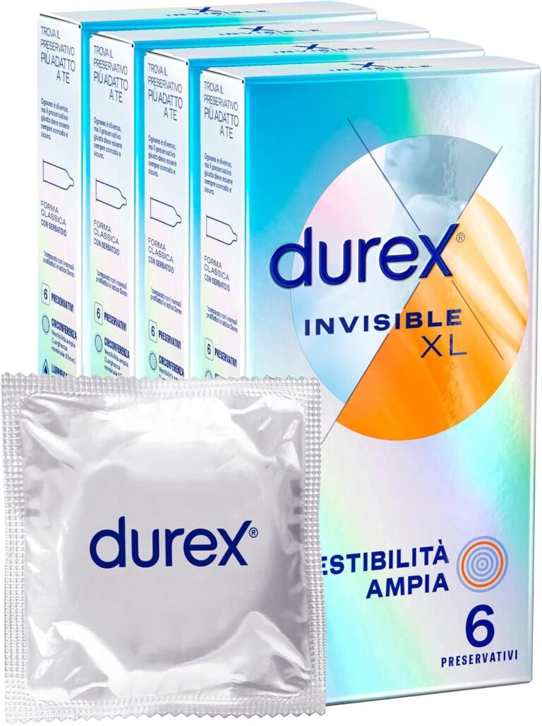 Durex Invisible XL – preservativi ultrasottili, 24 pz