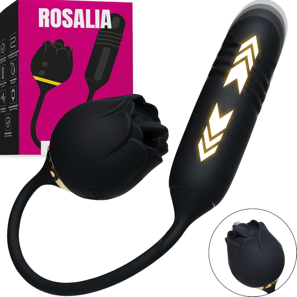 MySecretCase – vibratore rosa con lingua e spinta