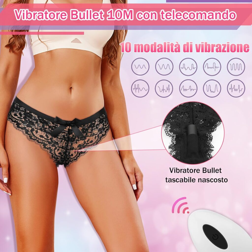 Jahuno – mutandine in pizzo con ovetto vibrante – foto 2