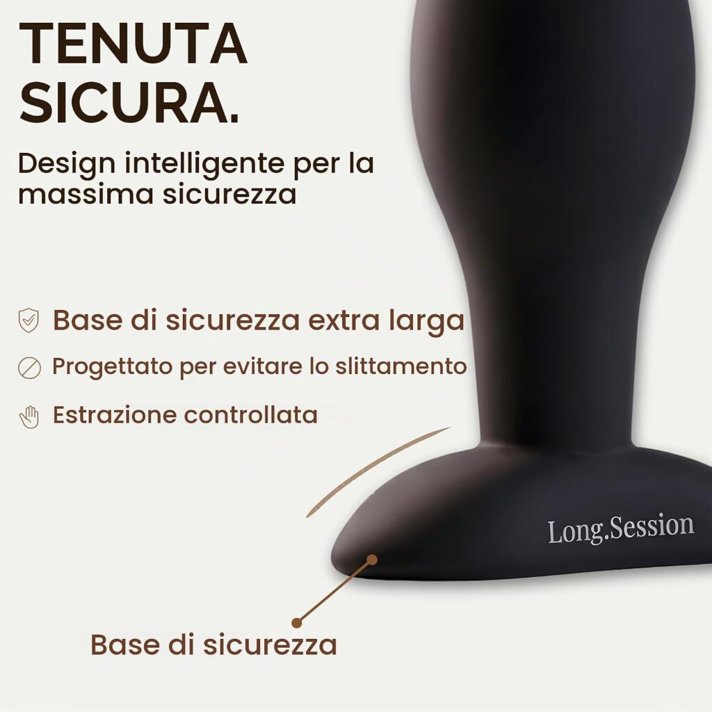 Long.Session set di 3 plug anali in silicone – foto 2