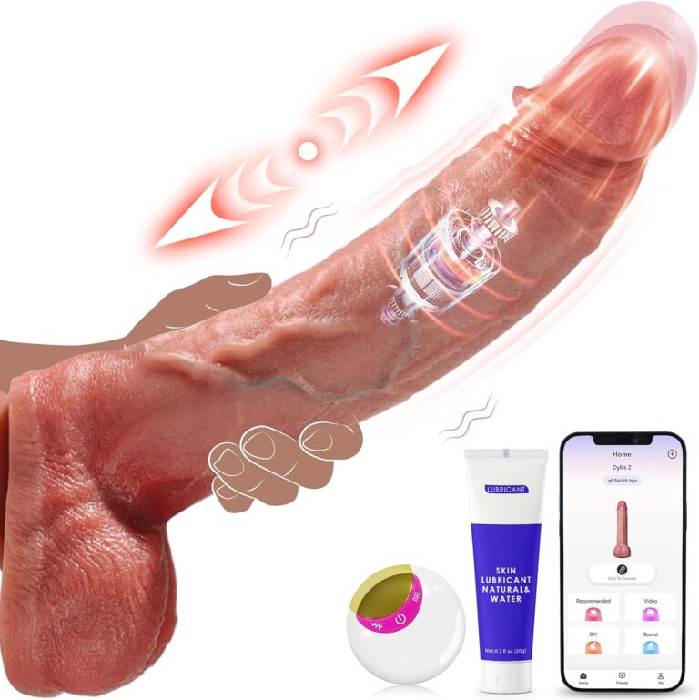 Tagnaff dildo realistico XXL con spinta e app