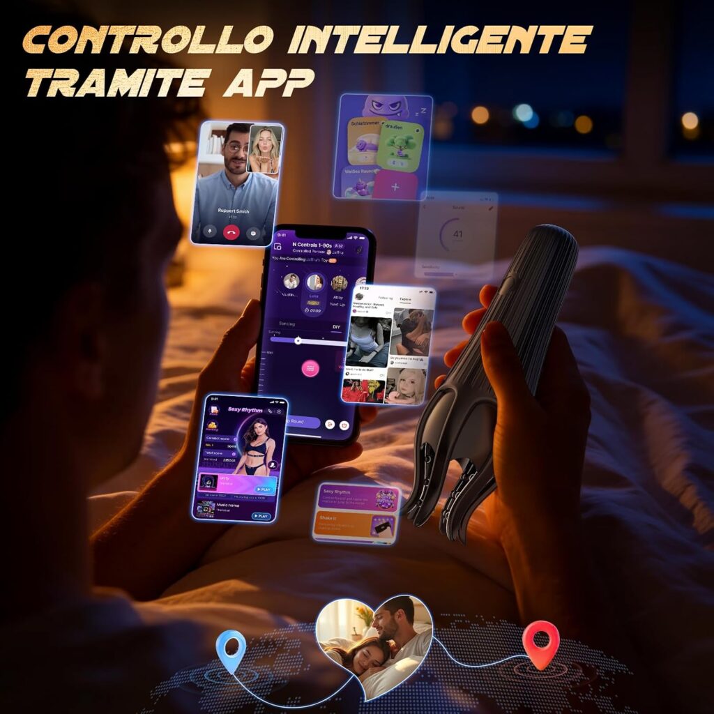 Tagnaff masturbatore vibrante con lingua e app – foto 5