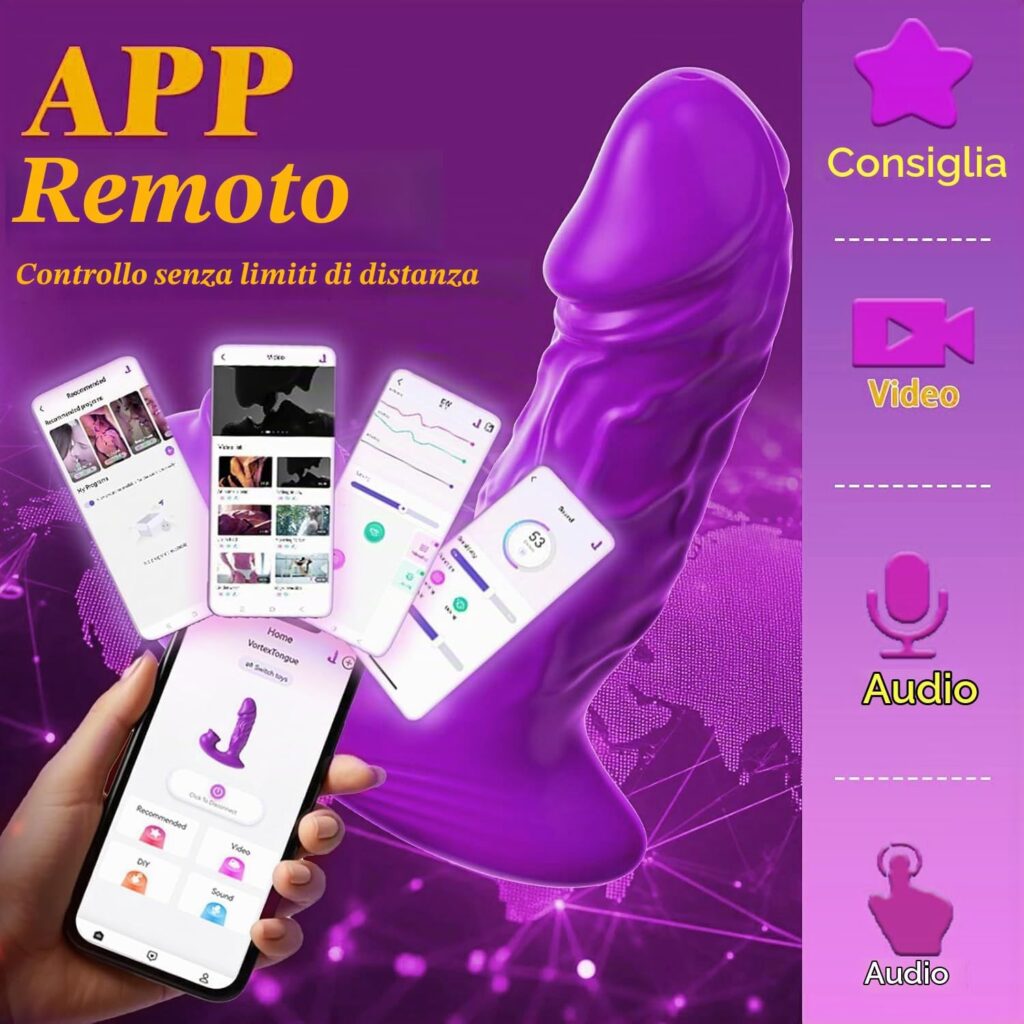 AWFJUREN – vibratore a L con aspirazione e app – foto 5