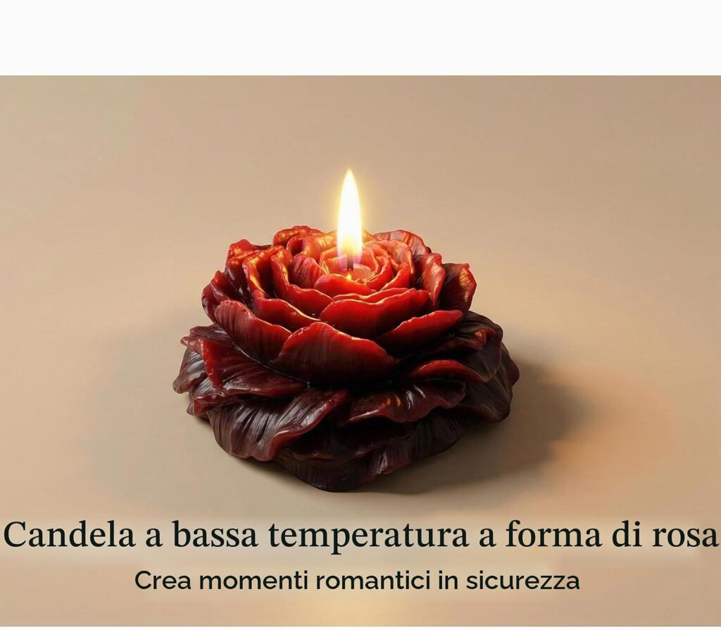 Cooary 4 candele a bassa temperatura alla rosa – foto 4