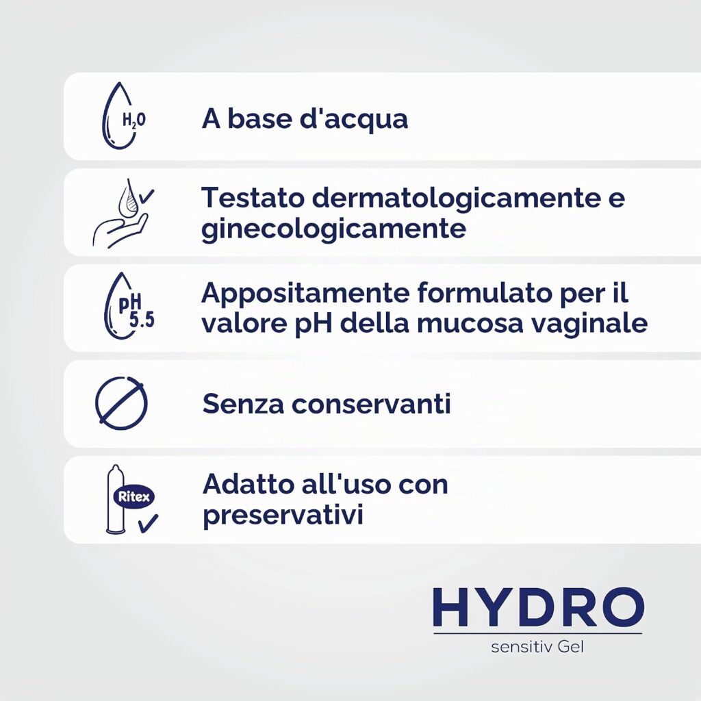 Ritex Hydro Sensitive – lubrificante, 2 x 50 ml – foto 5