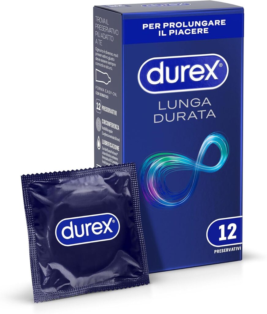 Durex Settebello Lunga Durata – preservativi, 12 pz