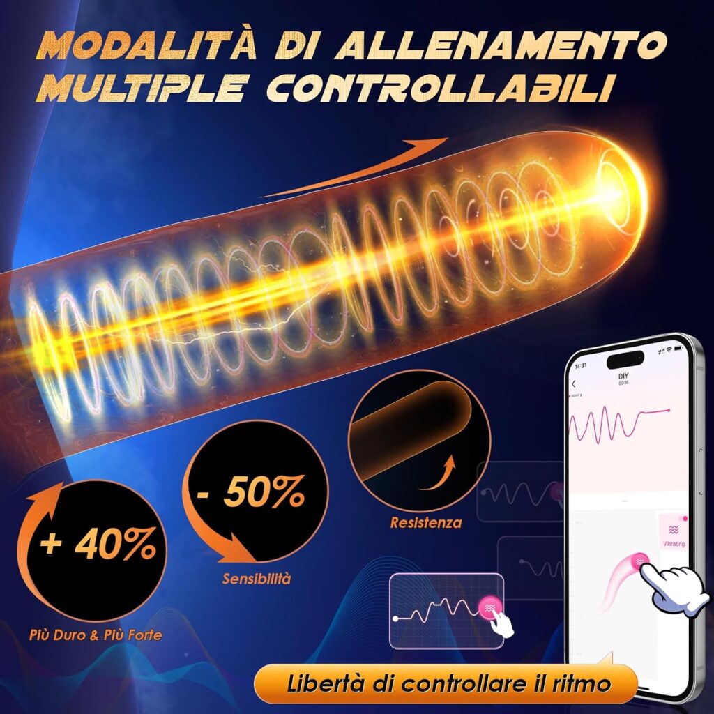 Tagnaff masturbatore vibrante con lingua e app – foto 4